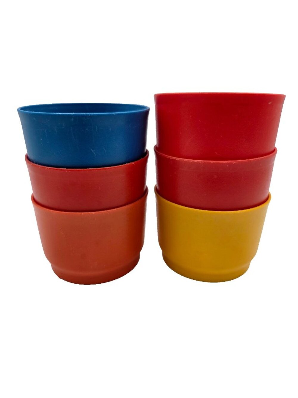 Tupperware Small Round #1229 Snack Cups Lot Of 6 4 oz Read